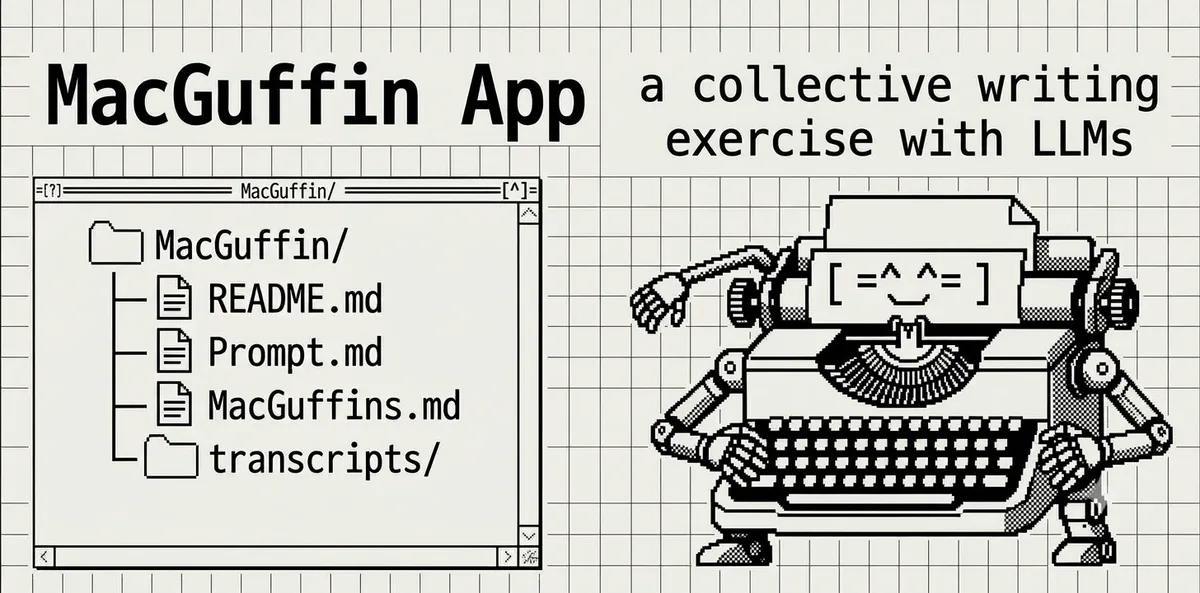 A group writing exercise that uses a MacGuffin, a shared folder and a language model to add friction and play to writing with AI.